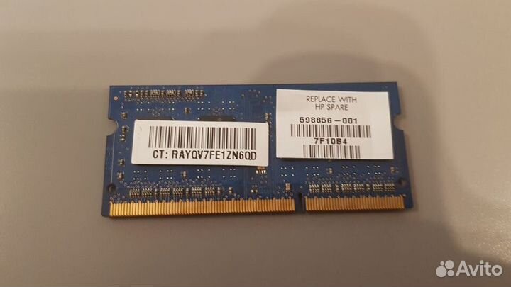Elpida sodimm DDR3 1gb PC-10600 1333