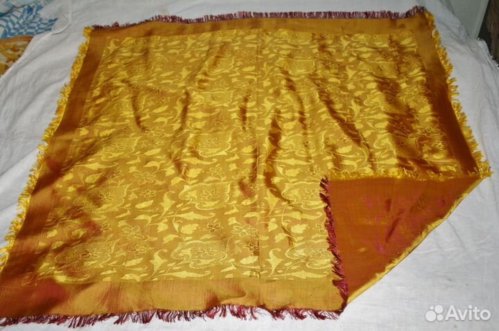 Большие жаккардовые Платки из шелка.СССР Винтаж