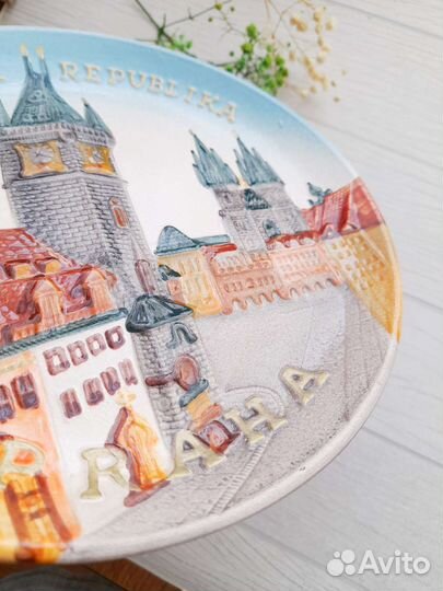 Настенная тарелка Чехия Прага