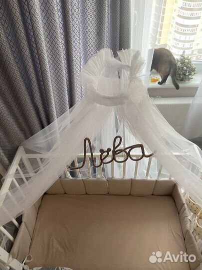 Балдахин на кроватку и держатель для балдахина