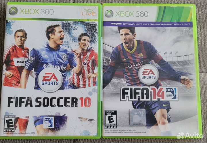 FIFA 10 и 14 Xbox 360 (ntsc)