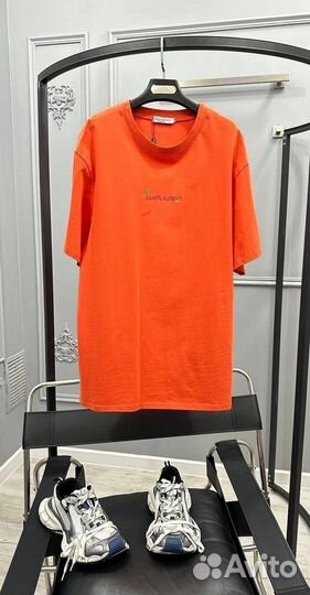 Широкая футболка YSL оверсайз хит