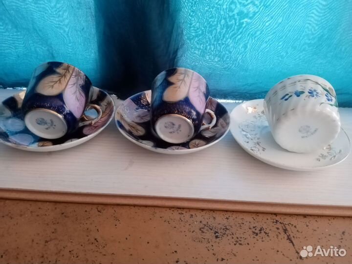 Чайная пара фарфор Кузнецова