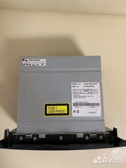 Штатная магнитола на honda CR-V