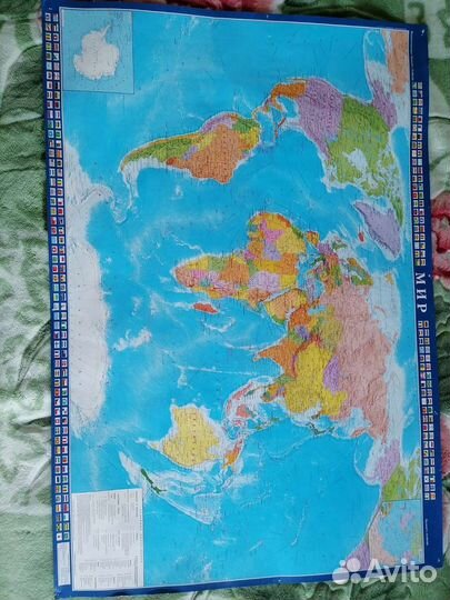 Карта мира на стену