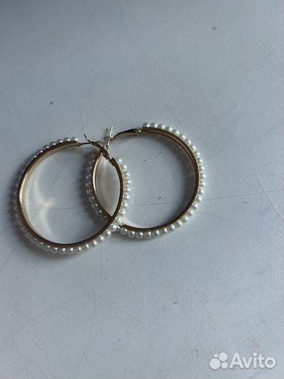 Серьги кольца