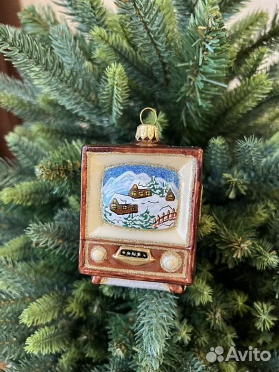 Ёлочная игрушка Телевизор Новогодний Польша
