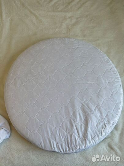 Матрасик круглый и наматрасник в подарок