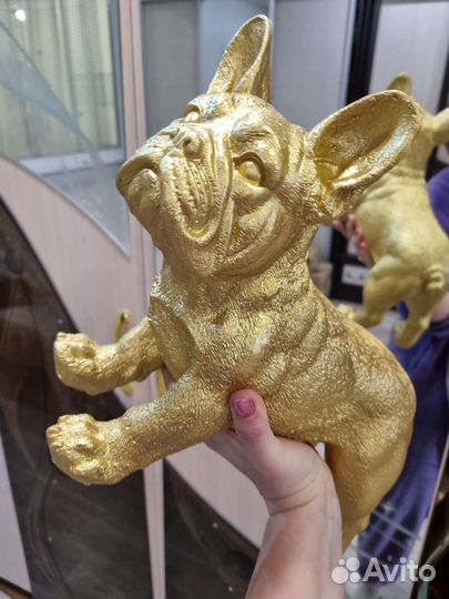 Мопс Бульдог статуетка