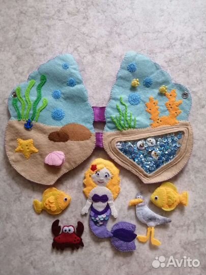 Развивающая книга из фетра 