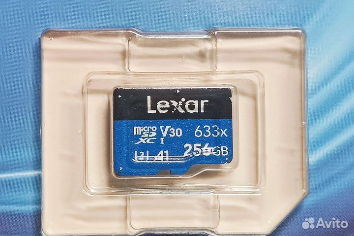 Карта памяти SD Lexar 256 Gb, Blue Series оригинал