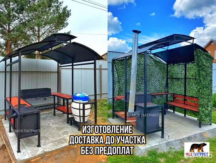 Беседка с мангалом