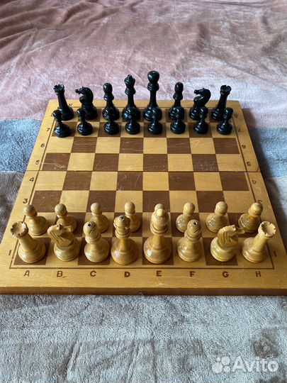 Шахматы СССР деревянные б/№