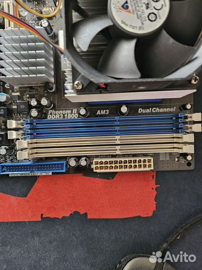 Материнская плата с процессором