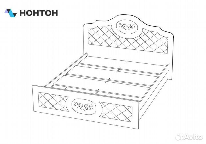 Кровать Престиж шоколад / венге