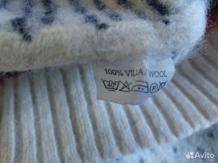 Свитер шерстяной с оленями на мальчика 11 л