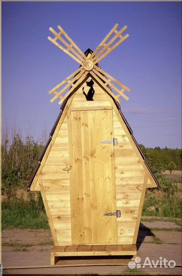Дачный туалет деревянный Ч434