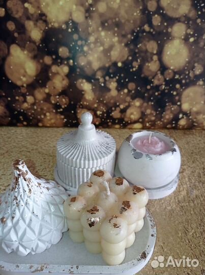 Гипсовый набор и свечи