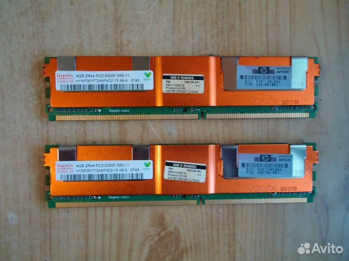 Серверная память DDR2 4Gb Micron / Hynix / Samsung
