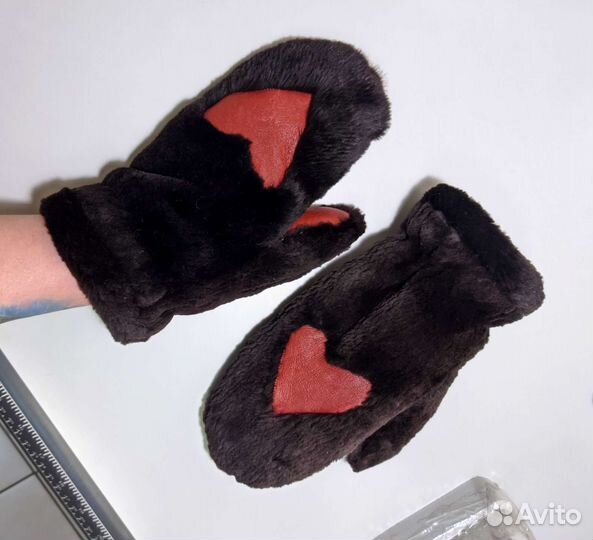 Варежки из овчины