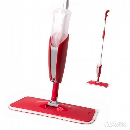 Швабра с распылителем, с насадкой из микрофибры