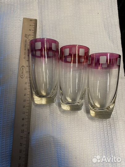 Рюмка фужеры СССР цветное стекло