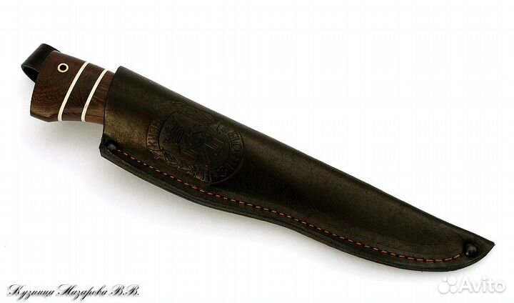 Нож Варан elmax мельхиор наборная венге