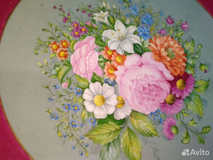 Редкая тарелка Вербилки. Авторская роспись