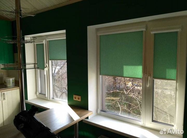 Рулонные шторы однотонные