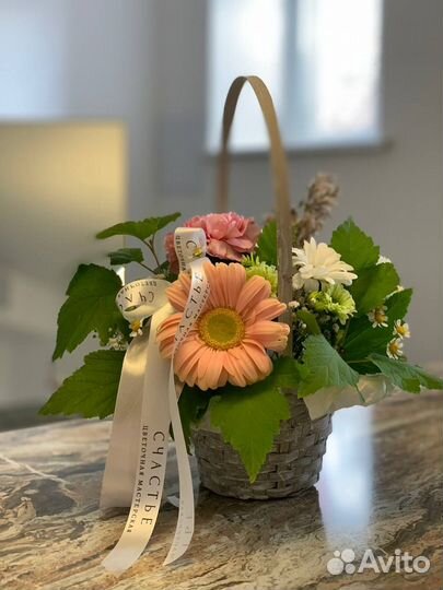 Композиция в корзинке