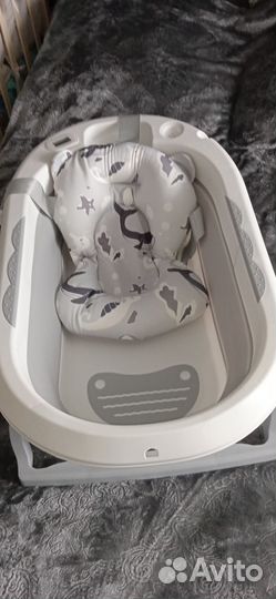 Ванночка для купания складная с термометром