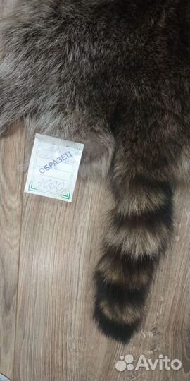 Мех енота на воротник или отделку