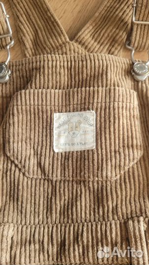 Штаны комбинезон вельветовый 86 92