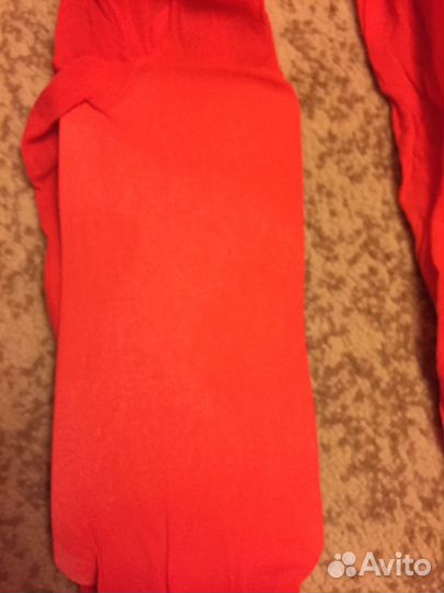 Продам 2 пары нов. колготки капрон, красные р. 132