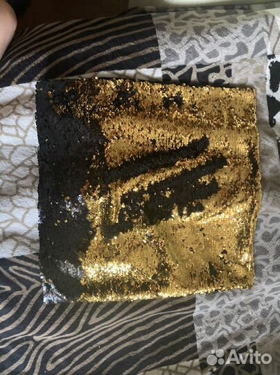 Наволочка с пайетками