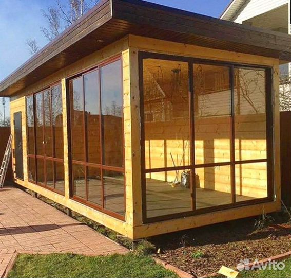Остекление веранды/беседки с гарантией