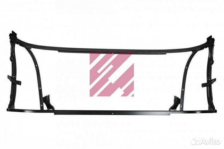 Каркас решетки радиатора черный алюминий скания