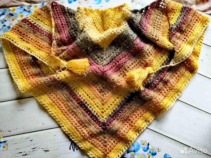 Бактус, шаль, платок