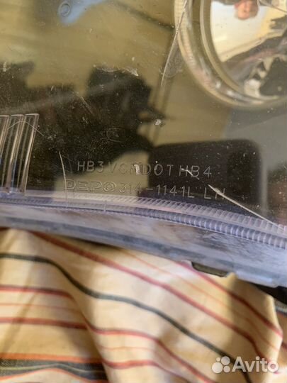 Фара левая mitsubishi outlander 2006-2012