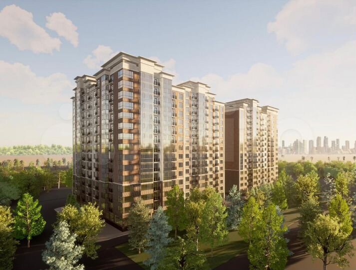 1-к. квартира, 44 м², 2/12 эт.