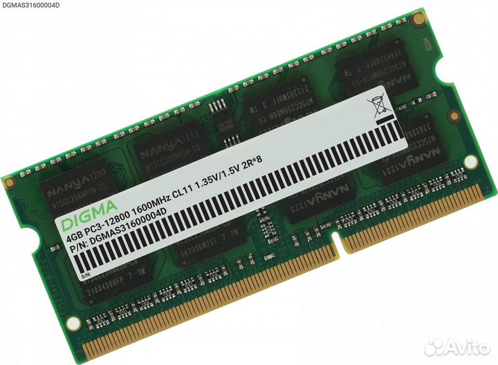 Dgmas31600004D, Модуль памяти Digma 4 гб sodimm DD