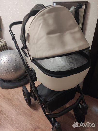 Коляска 2 в 1 riko basic Ozon светло-серый