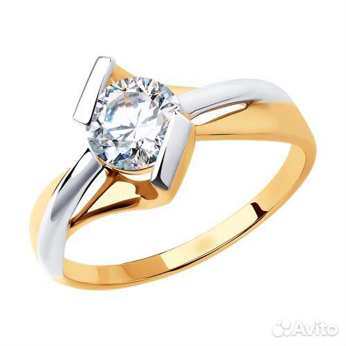 Кольцо sokolov из золота, 018710, р.17,5