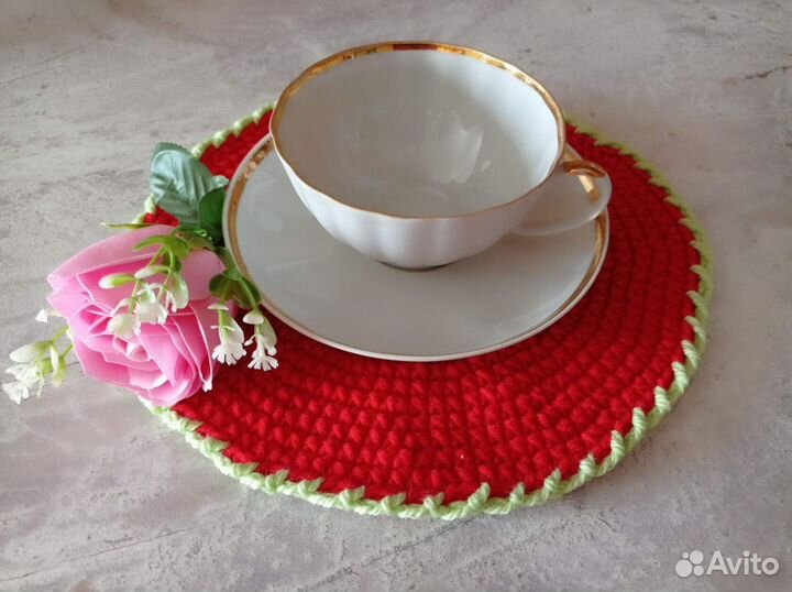 Вязанные салфетки под горячее