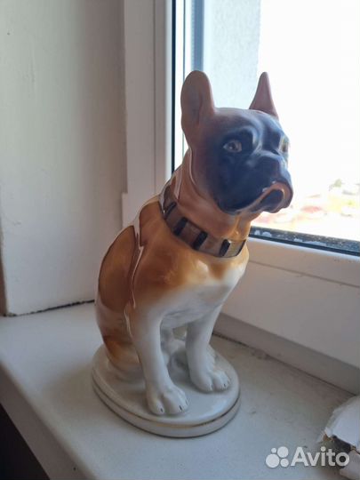 Фарфоровые статуэтки собака лфз