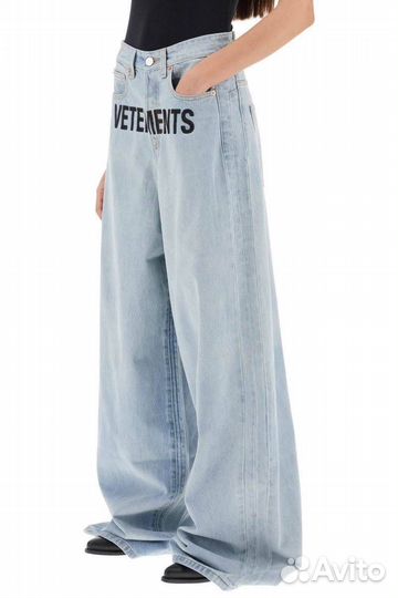 Широкие джинсы vetements (новинка 2024)