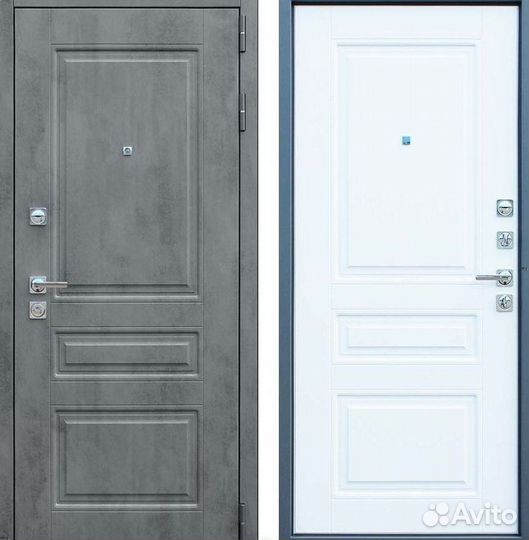 Дверь входная серая шумо-изоляционная