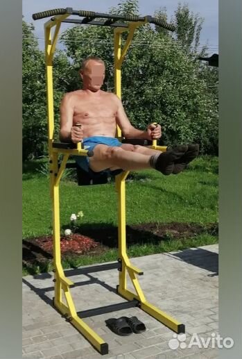 Турник брусья пресс 3 в 1 Напольный стойка на пол