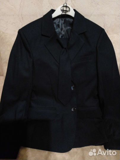 Пиджак школьный для мальчика 152