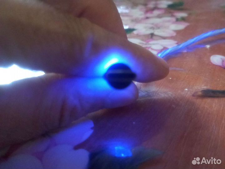 Зарядка USB Type-C магнитная светодиодная для Andr